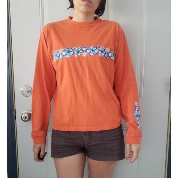Y2K Long Sleeve Hawaiian Tee‎ - Picture 1 of 4